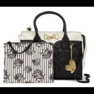 Betsey Johnson Satchel w/ Pouch NWT